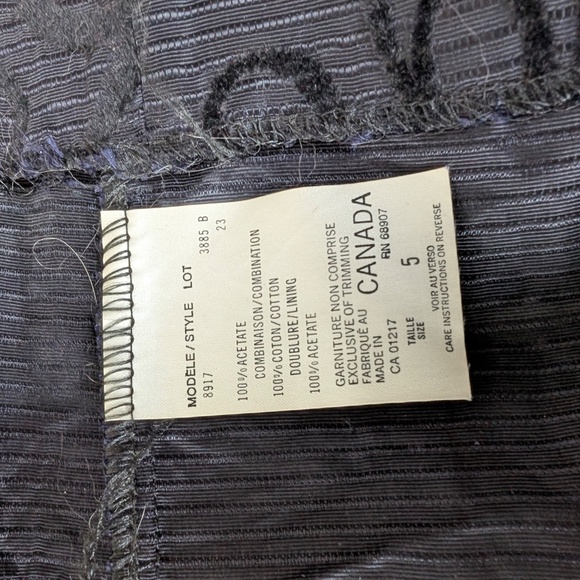 Le Chateau Black Mini Dress Size XS Vintage Sleeveless - Picture 6 of 11